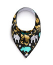 SET 3 Boys 5 Baby Bibs Bandana Handkerchief for Infant Drooling Teething Super Absorbent Bibs Age 0-24M